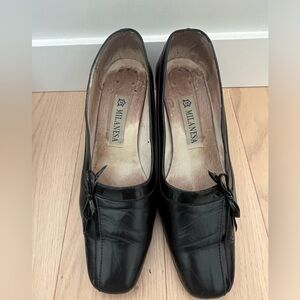 Women's Shoes Black Milanesa Heels